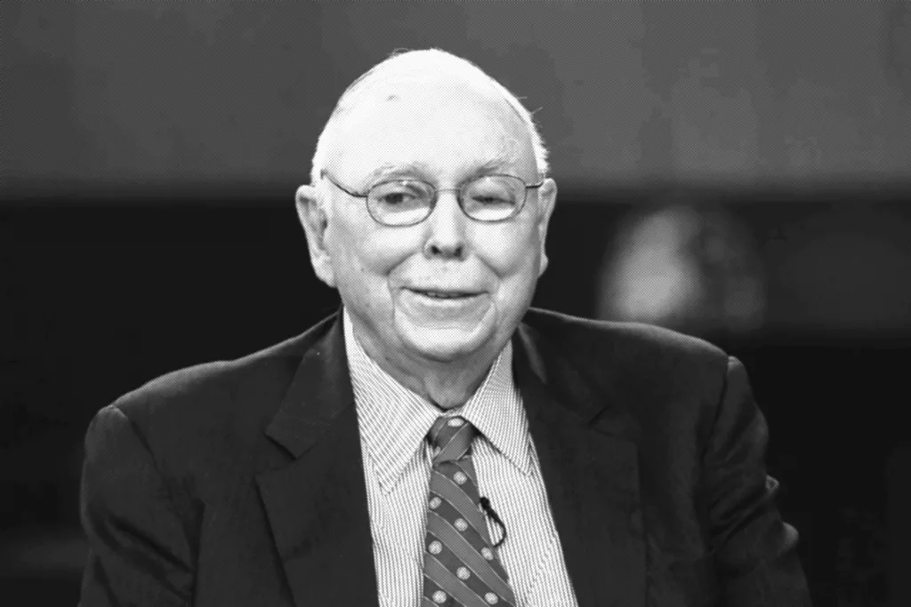 Portrait of Warren Buffet's long-time partner, Charlie Munger