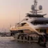 Image of a large yacht in a bay