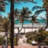 Picture Tulum coastline taken from cabana